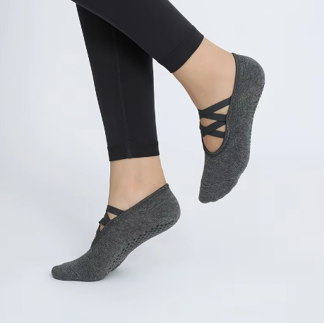 Cross Strap Pilates Socks